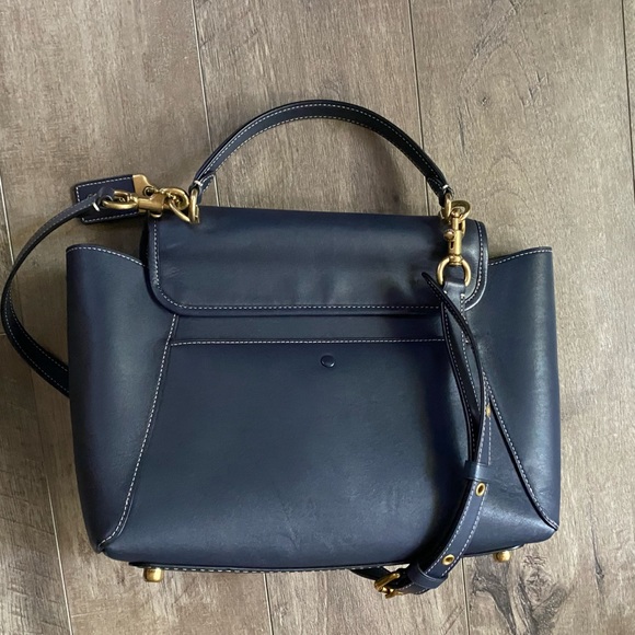 Coach 1941 Courier Carryall 23 Navy NEW Glovetanned - Picture 8 of 8